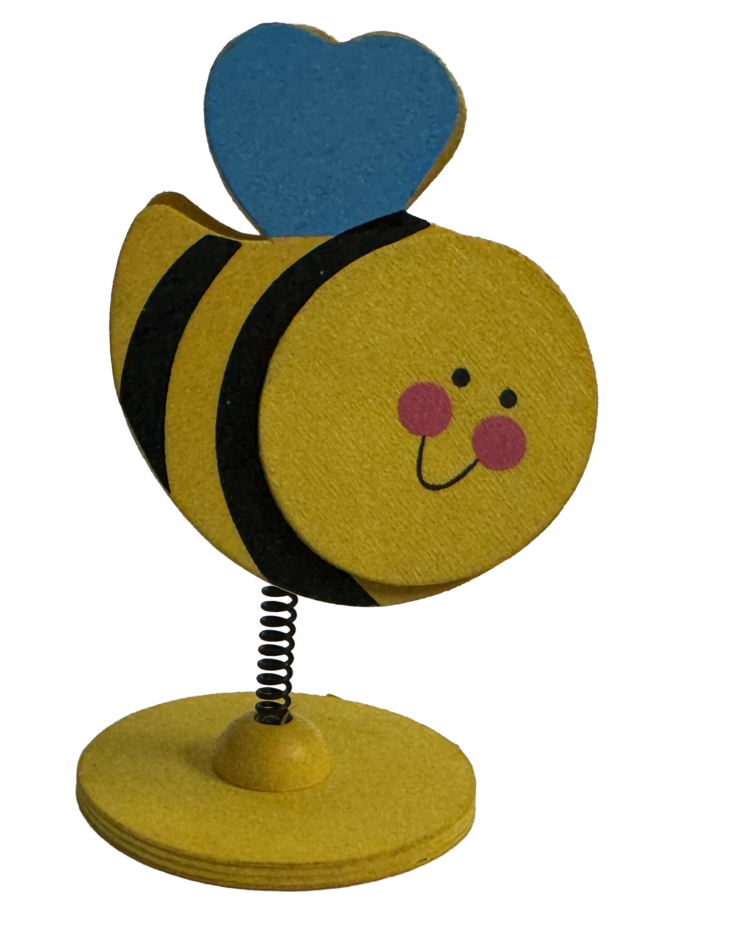 Soporta notas de madera abeja