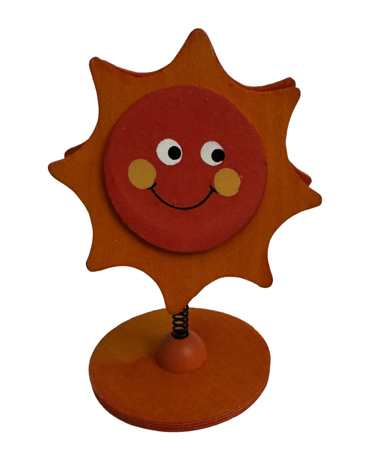 Soporta notas de madera sol