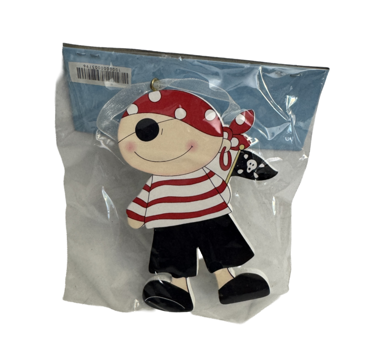 Figura niño pirata de madera