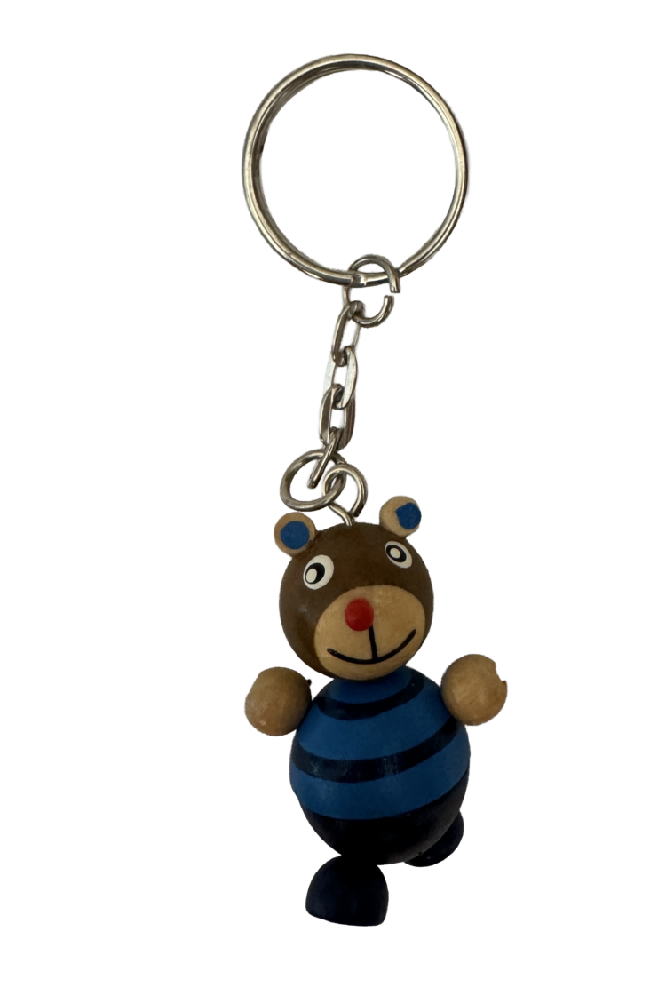 Llavero de madera oso