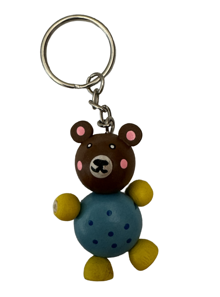 Llavero de madera oso