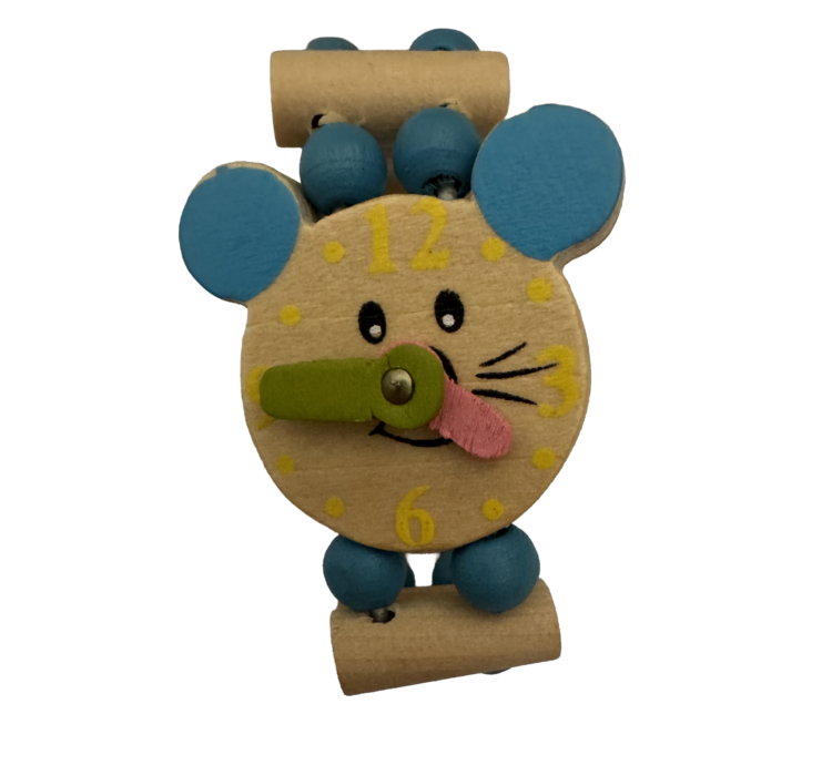Reloj de madera infantil