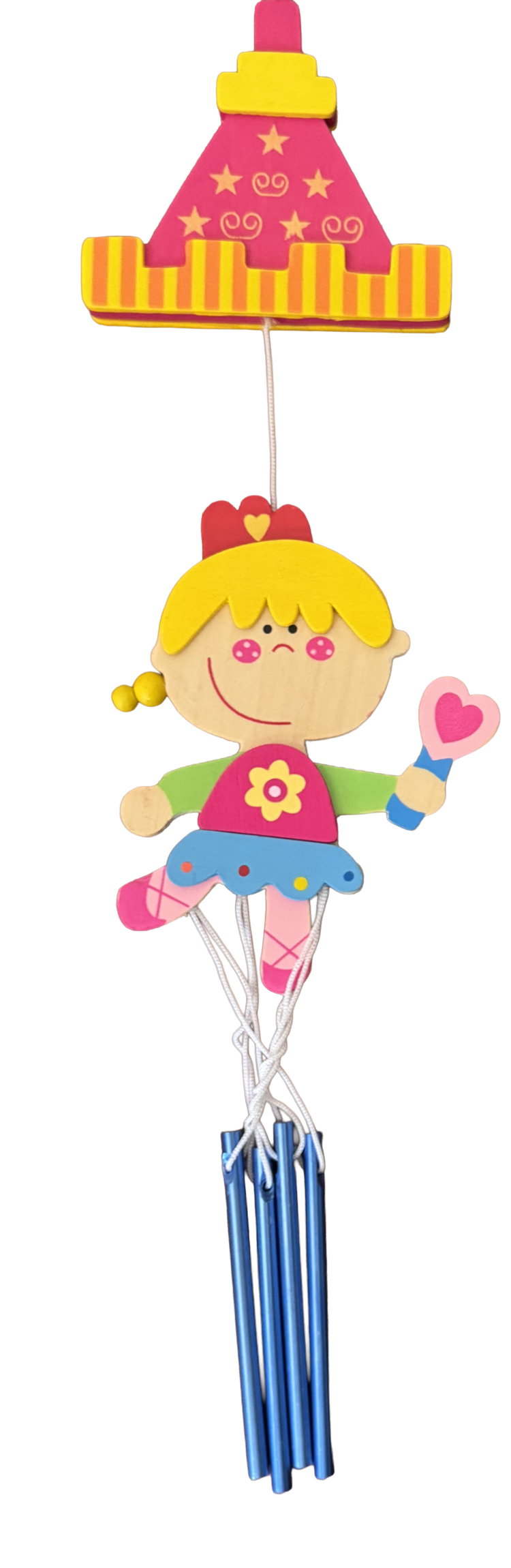 Móvil de madera princesa