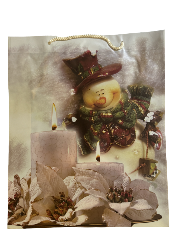 Bolsa muñeco navideño