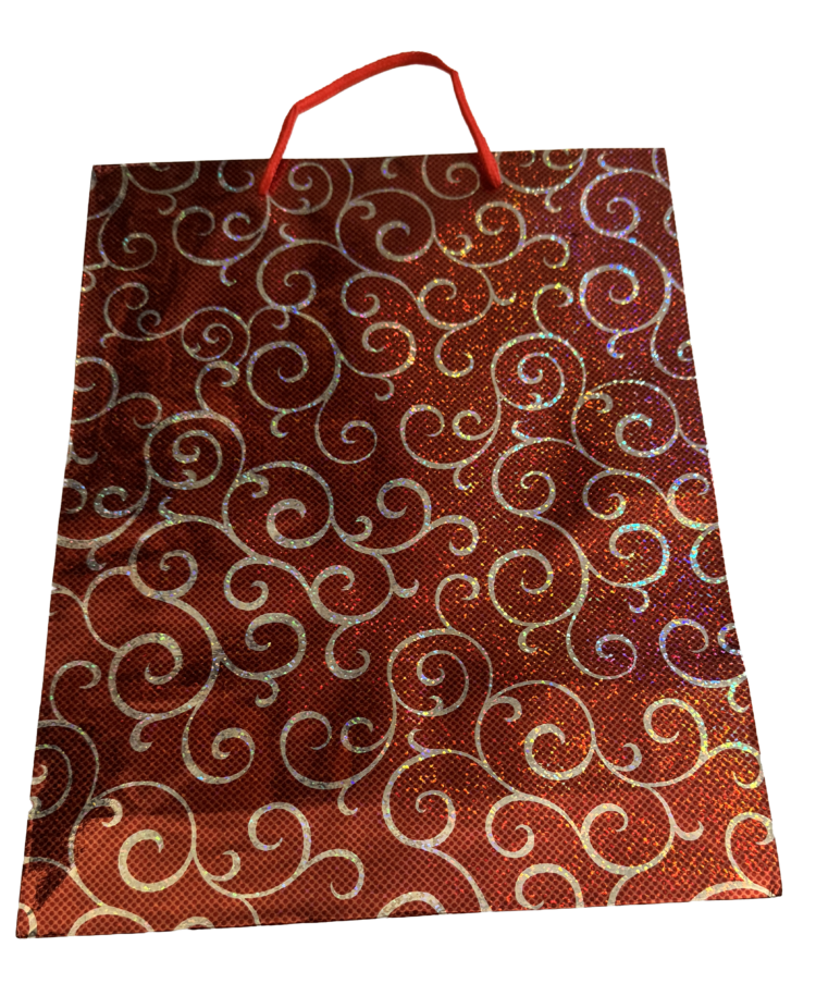 Bolsa rojo decorada