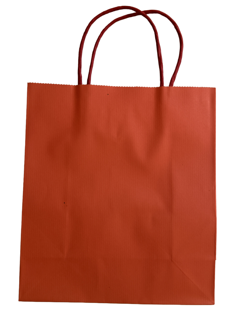 Bolsa kraft rojo