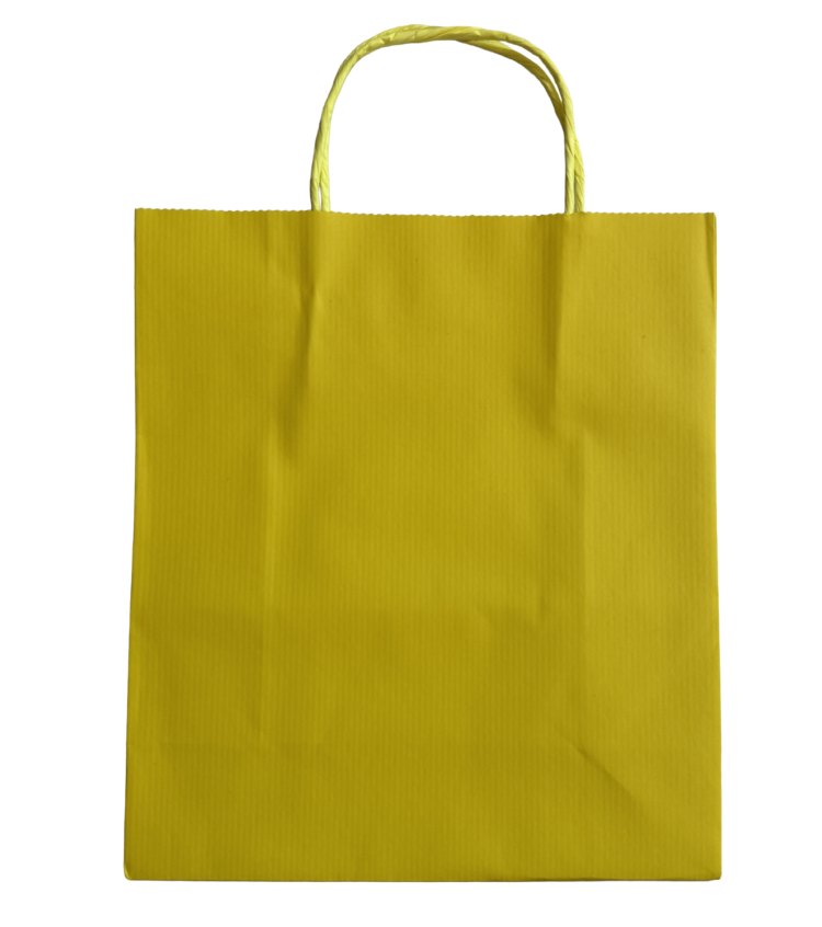 Bolsa kraft amarillo