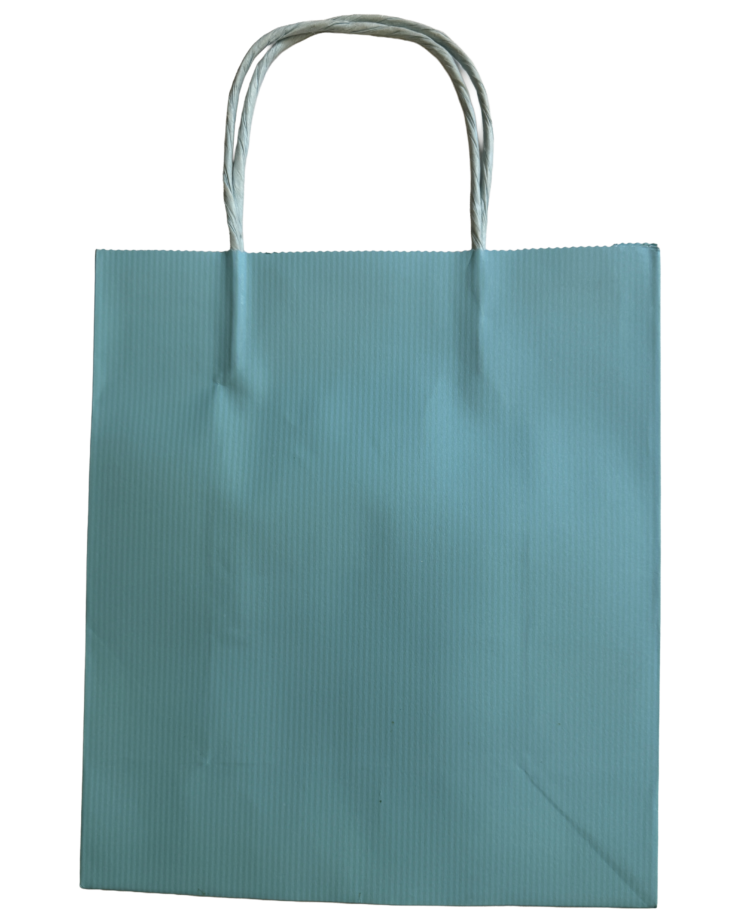 Bolsa kraft azul