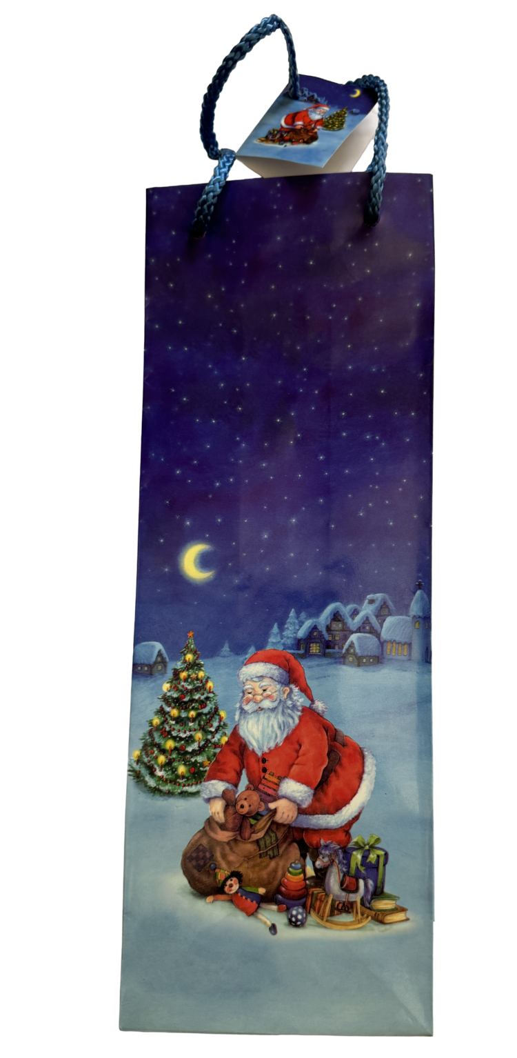 Bolsa botella papá-Noel