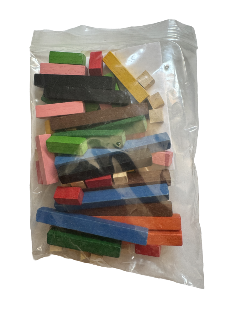 Piezas madera para contar y jugar