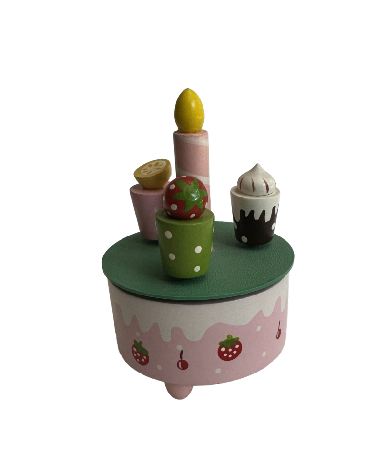 Caja musical tarta
