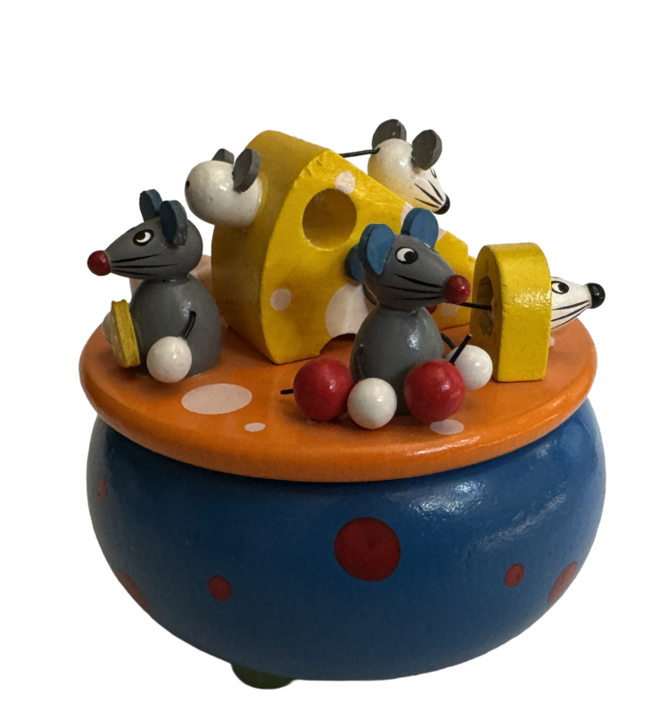 Caja musical ratones y queso