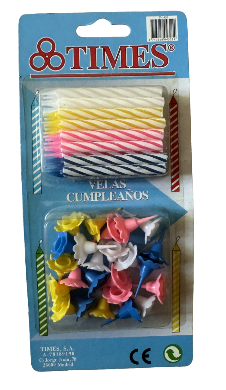 Velas para cumpleaños